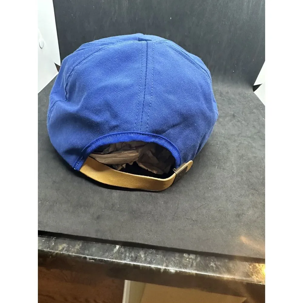 VINTAGE Blue Scottsdale Corded Hat  Cap Strap Back Made in‎ USA OSFA